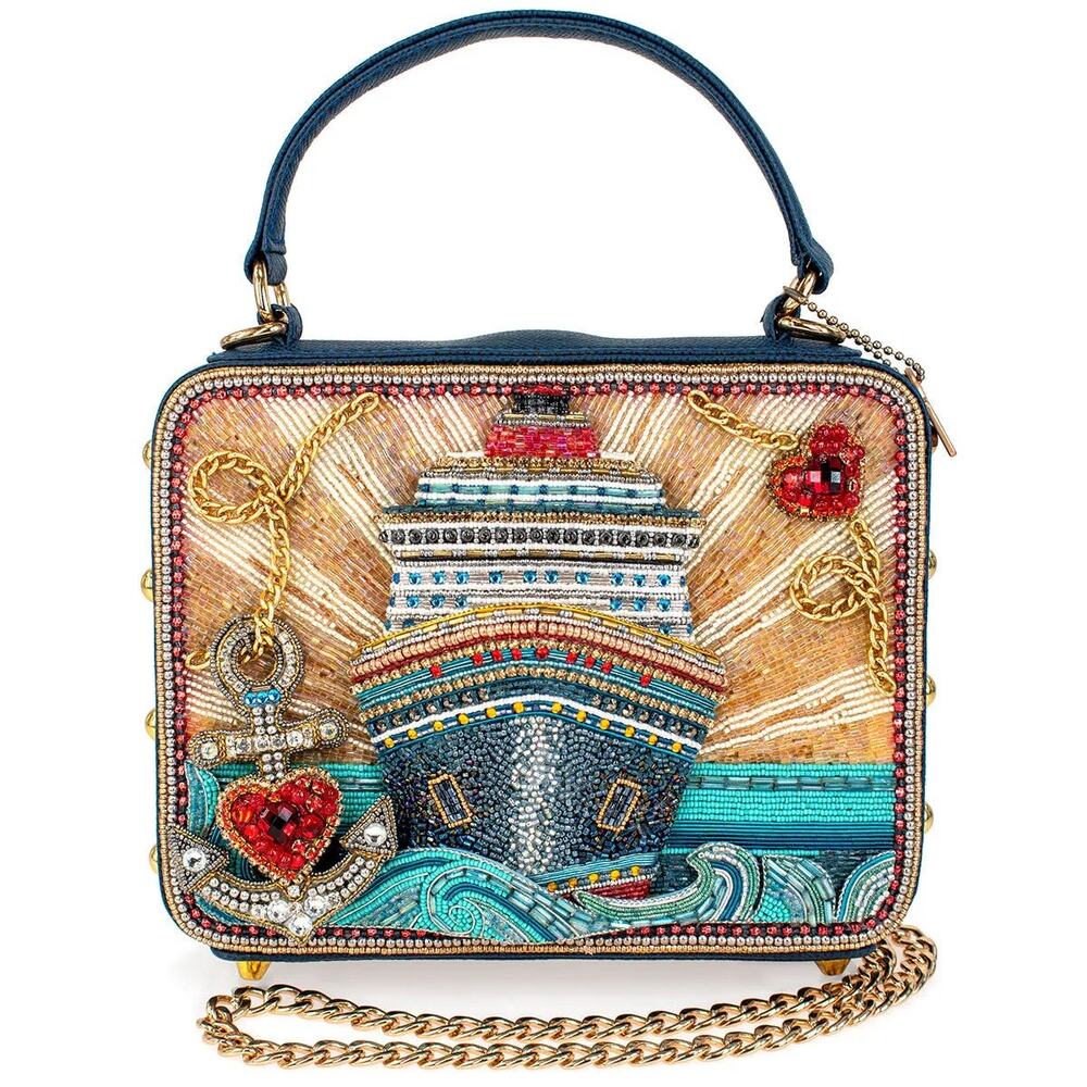 Mary Frances Full Steam Ahead Top Handle Handbag